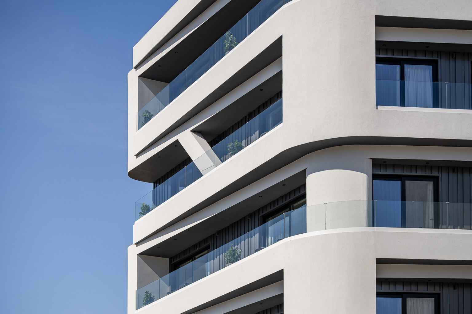 Athens Gazi building architectural corner detail