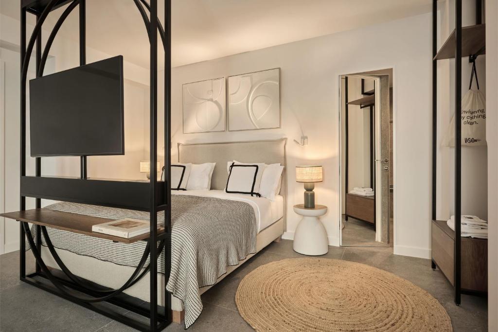 Athens Gazi apartment suite with TV