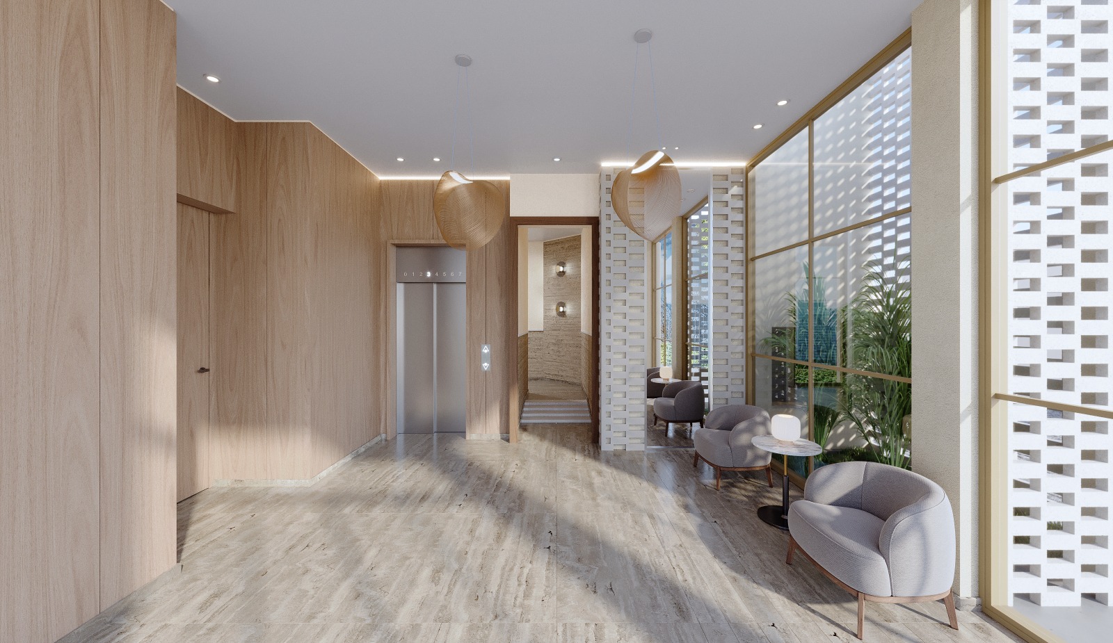 הדמיית פינת הישיבה